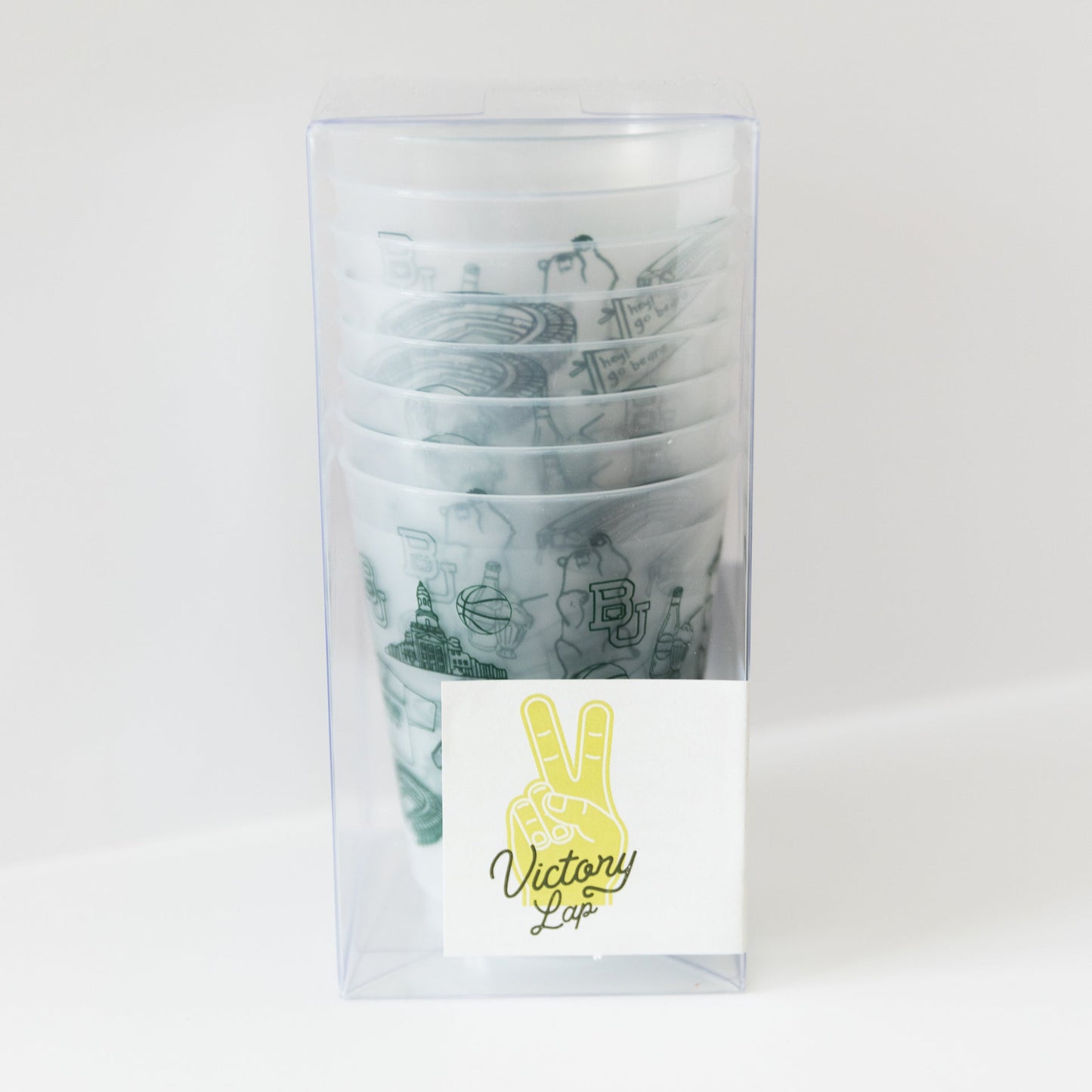 Victory Lap Shatterproof Cups- Set of 8-Baylor
