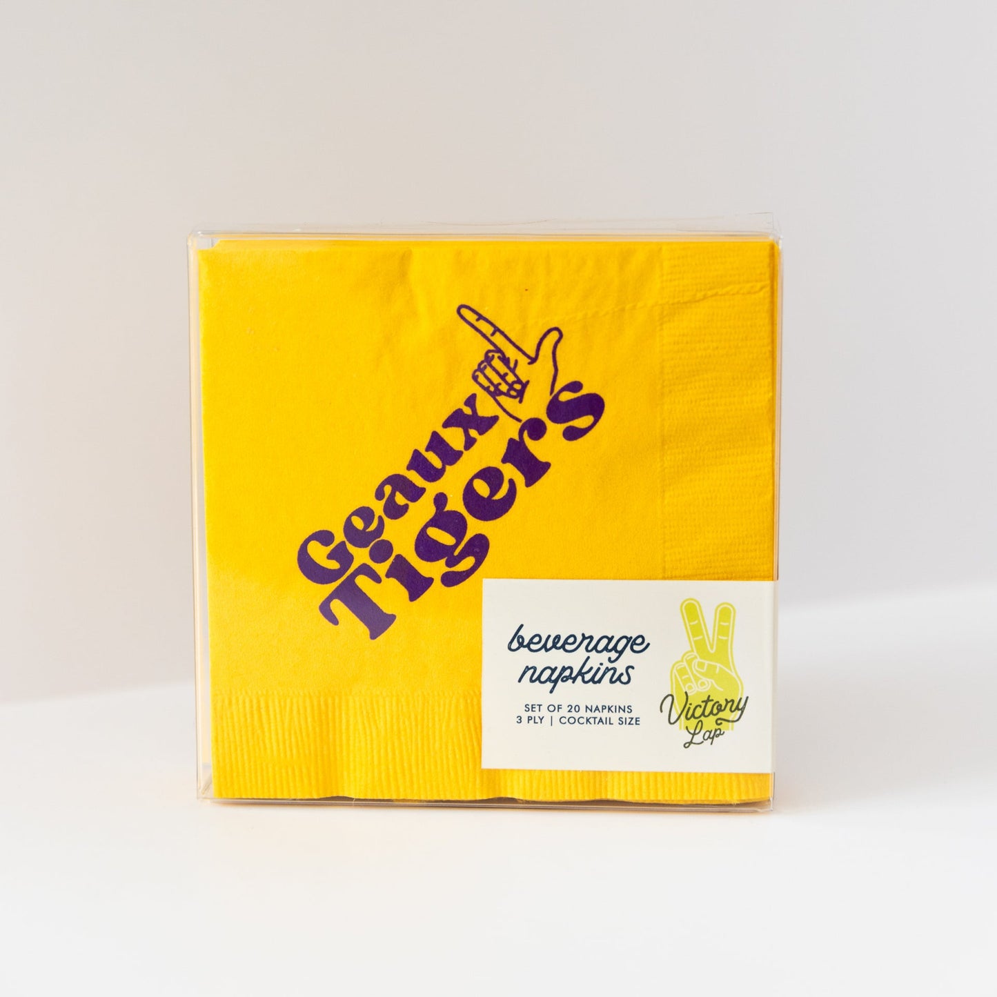 Victory Lap Cocktail Napkin-Geaux Tigers