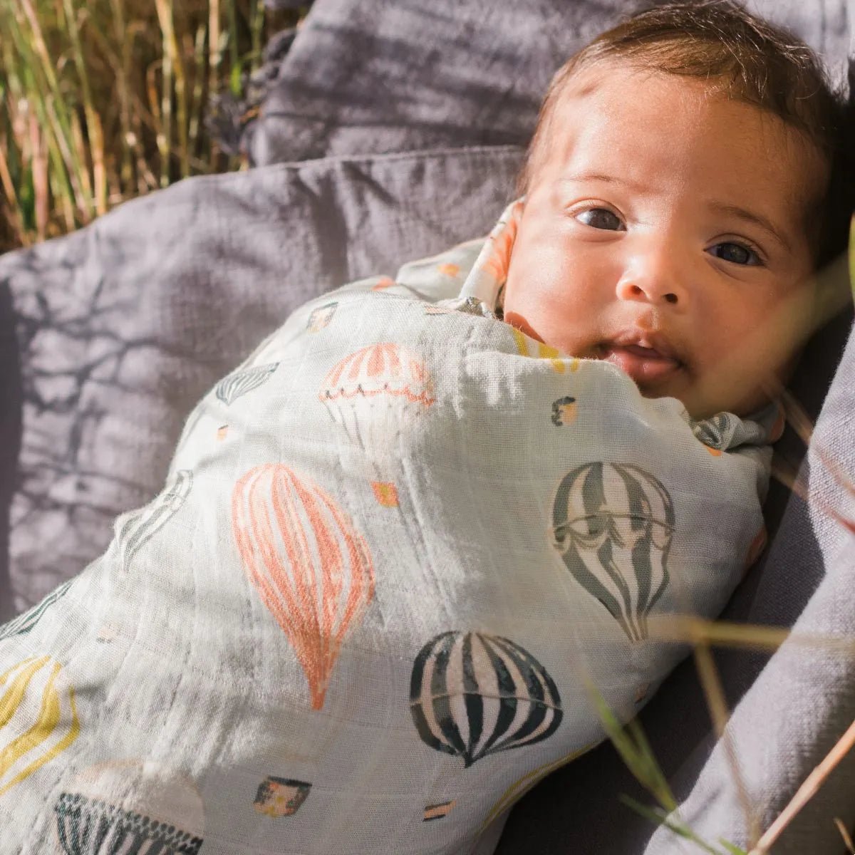 Milkbarn Kids “Planets” Bamboo Muslin Swaddle Blanket