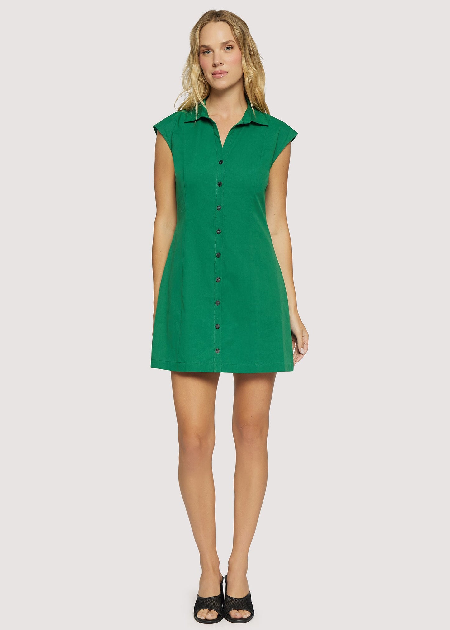 Lost + Wander "Portofino Bliss" Mini Dress-Forest Green