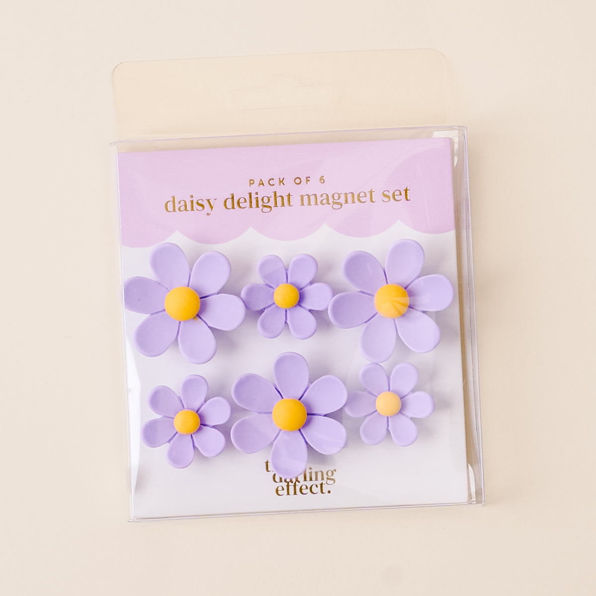 The Darling Effect Daisy Delight Magnet Set-Lilac