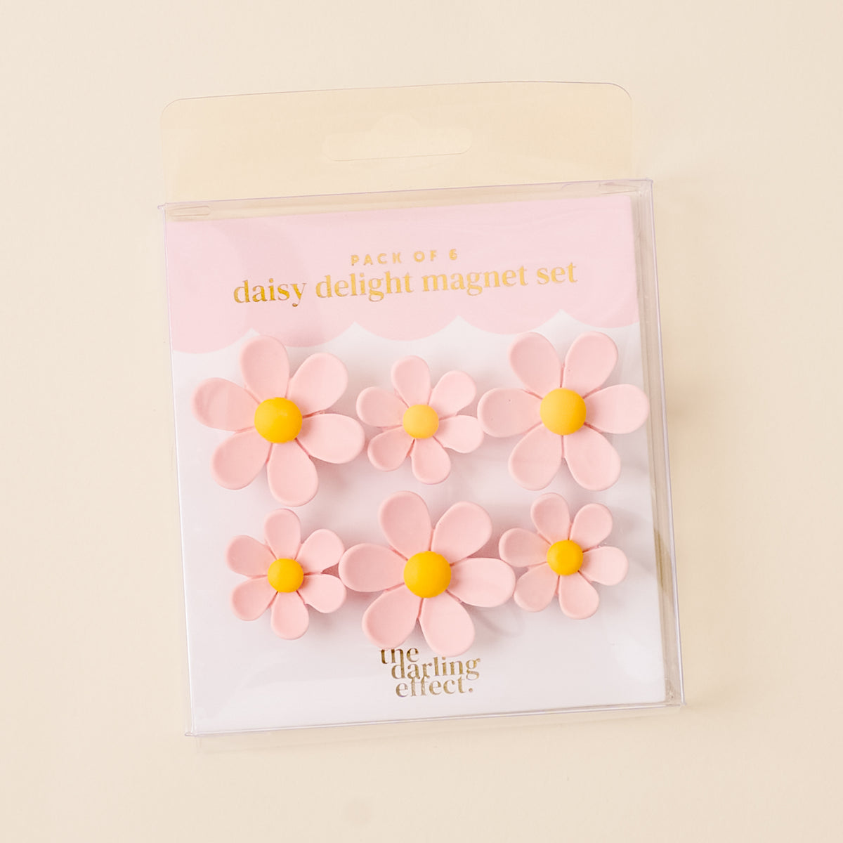 The Darling Effect Daisy Delight Magnet Set-Pink