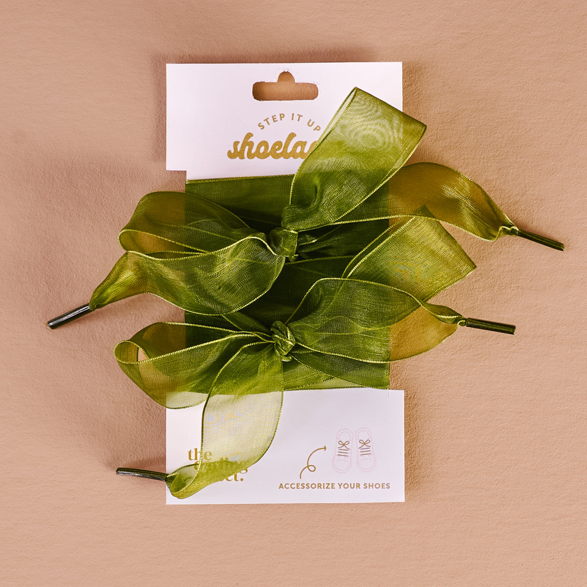 The Darling Effect Step It Up Shoelaces-Sheer Green