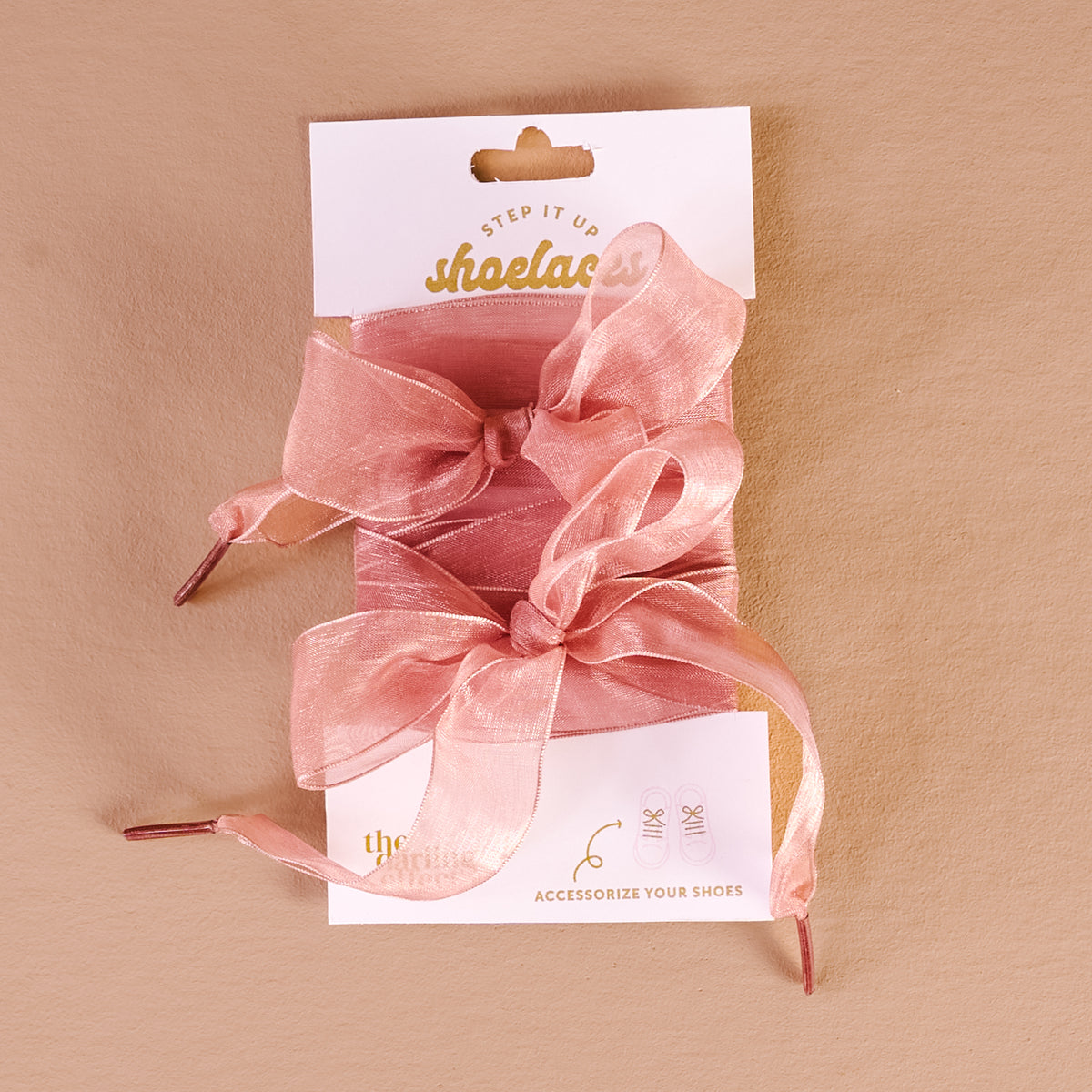 The Darling Effect Step It Up Shoelaces-Sheer Mauve