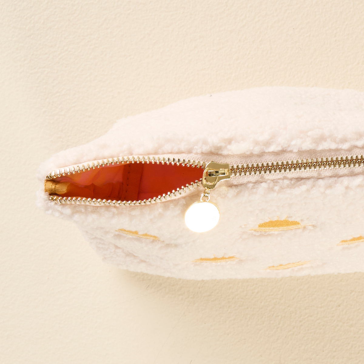 The Darling Effect "Sunshine" Teddy Pouch-Ivory