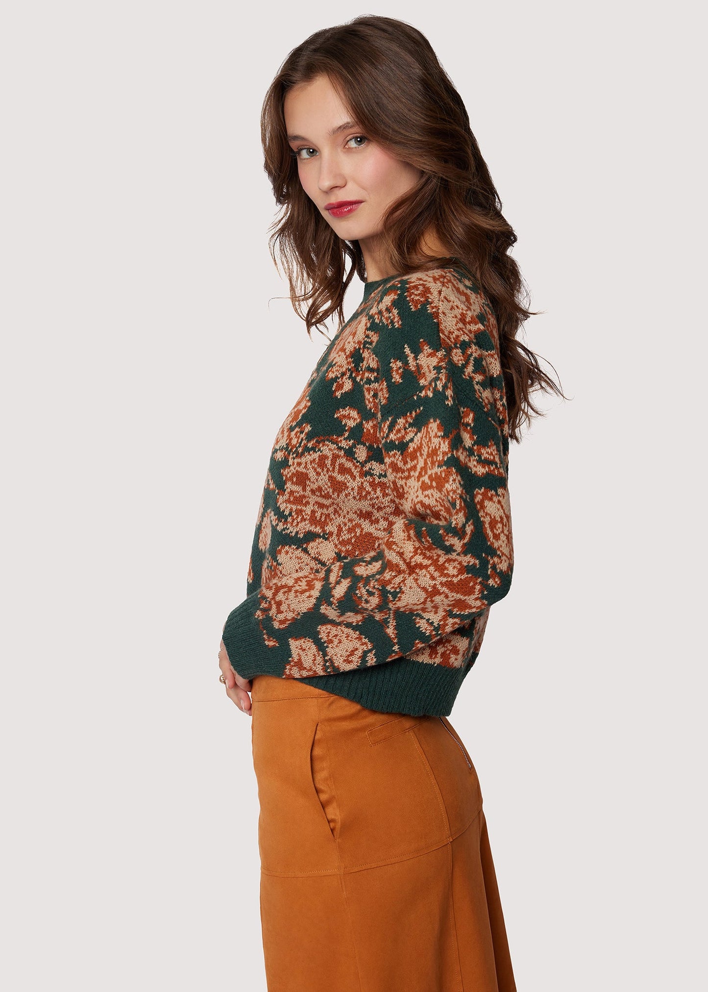 Lost +Wander "Rosetta" Sweater- Green Multi