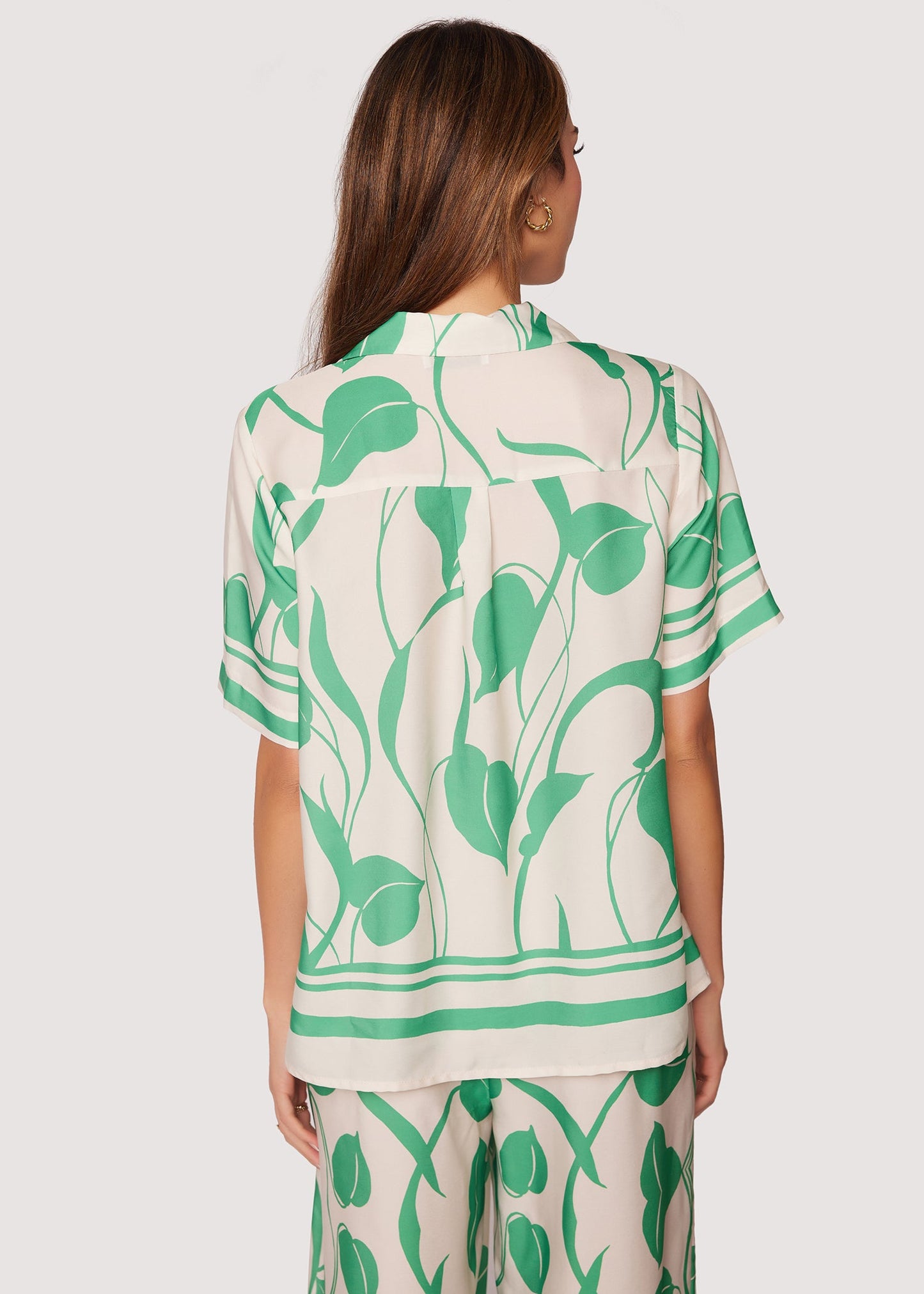Lost + Wander “Vineyard Vistas” Top-Green/Cream