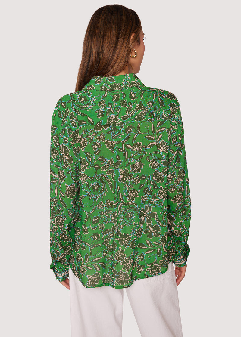 Lost + Wander "Eden's Oasis" Top- Green Floral