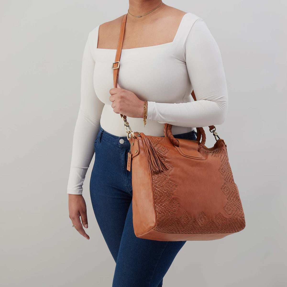 Hobo Bags “Sheila” Large Satchel-Harvest Wheat