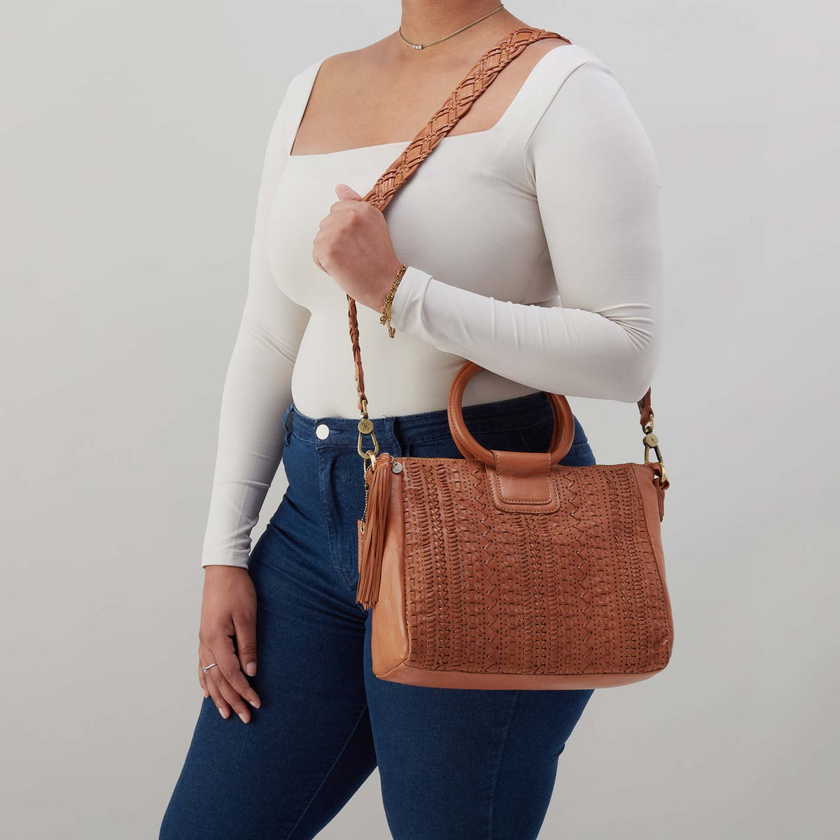 Hobo Bags "Sheila" Medium Satchel-Harvest Wheat