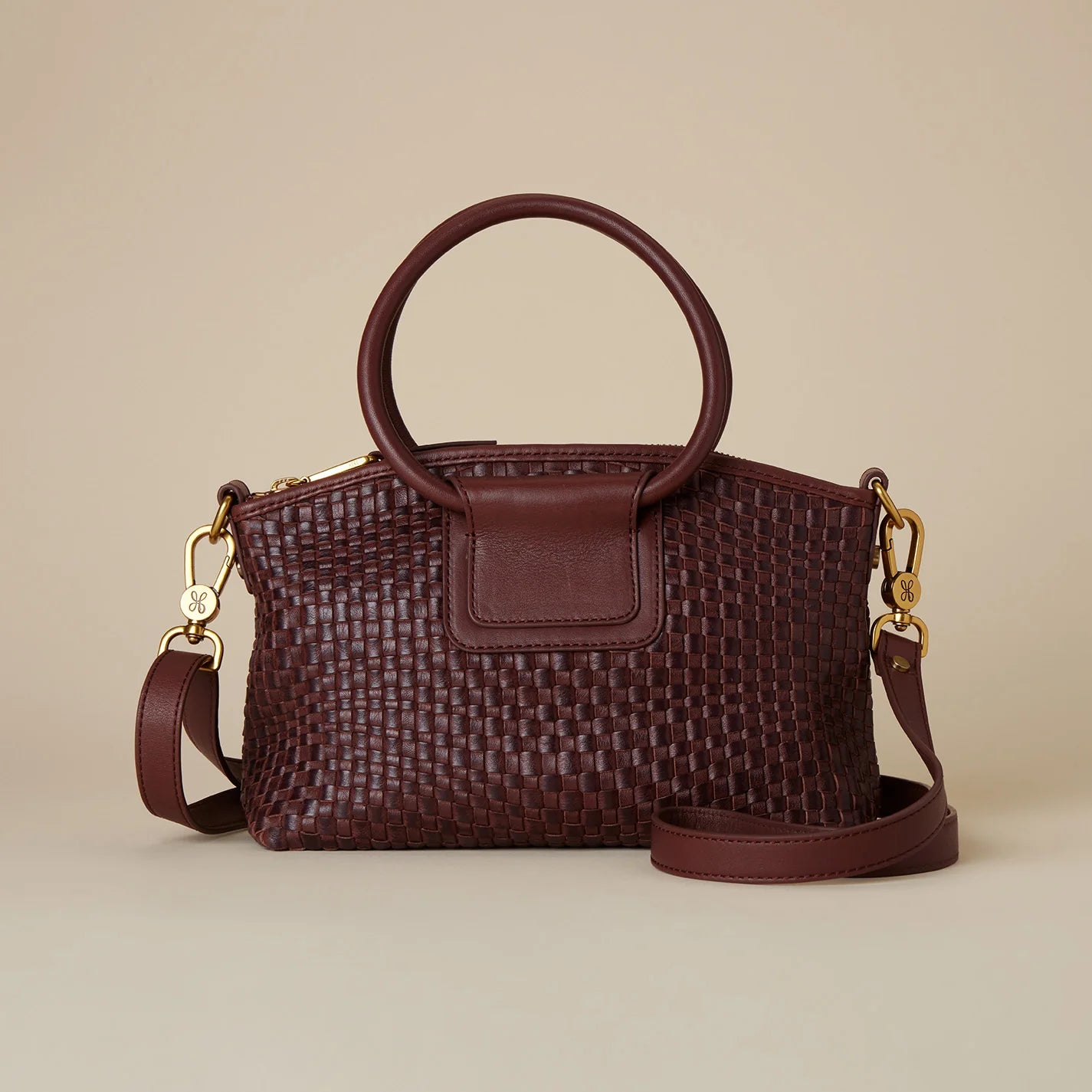 Hobo Bags “Sheila” Top Zip Crossbody-Pecan