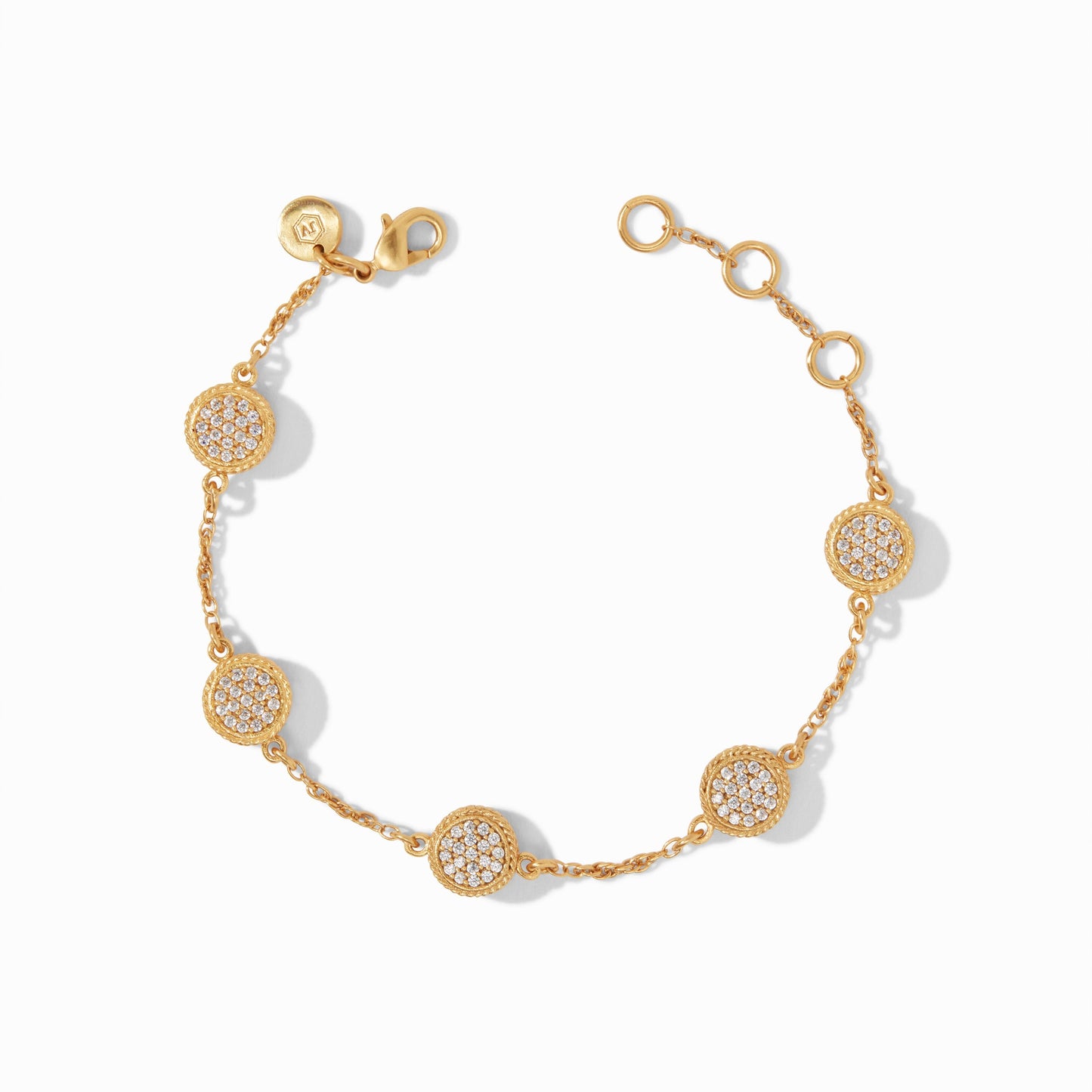 Julie Vos “Windsor” Delicate Bracelet- Gold- Pave Cubic Zirco