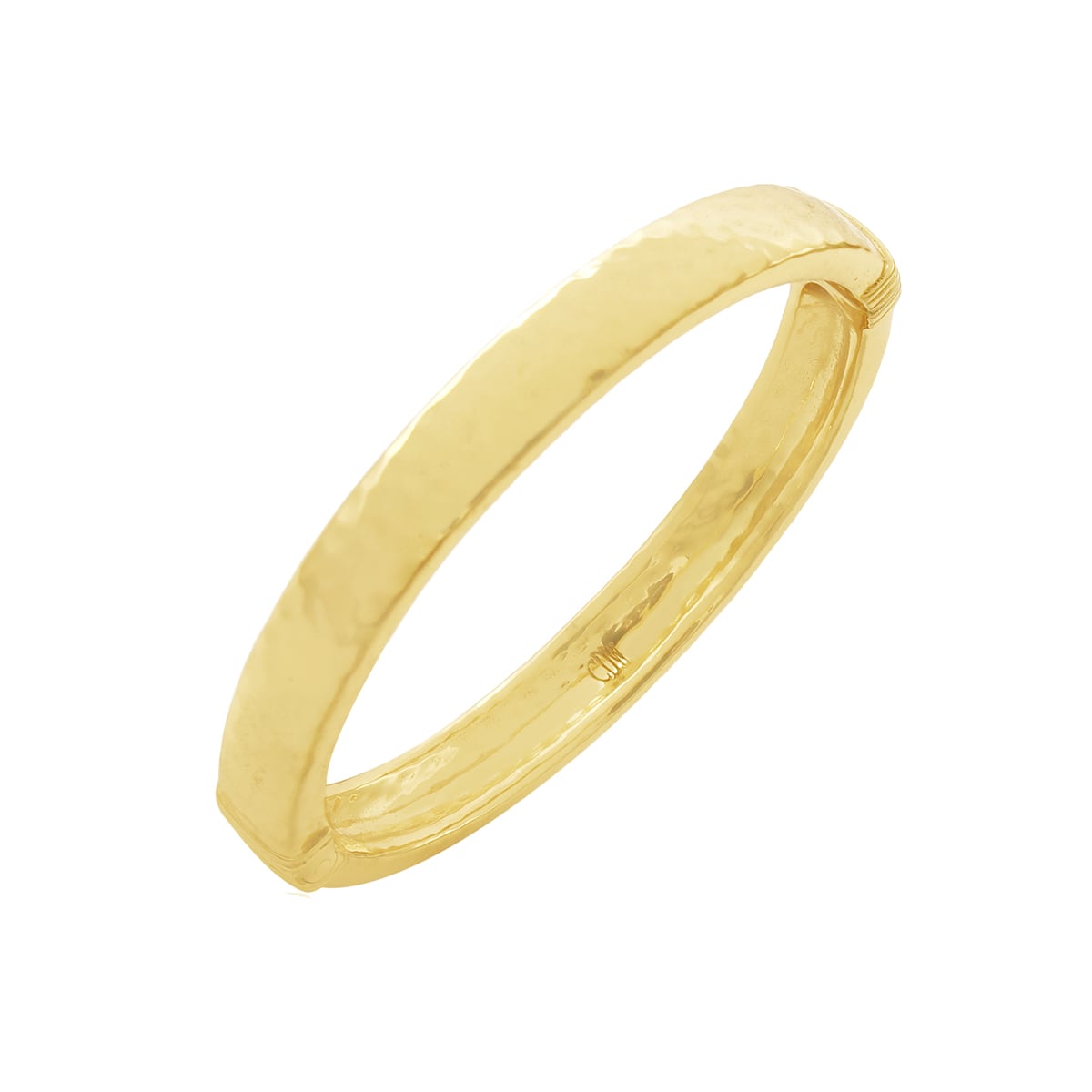 Capucine de Wulf “Cleopatra” Oval Hinged Bangle-Gold