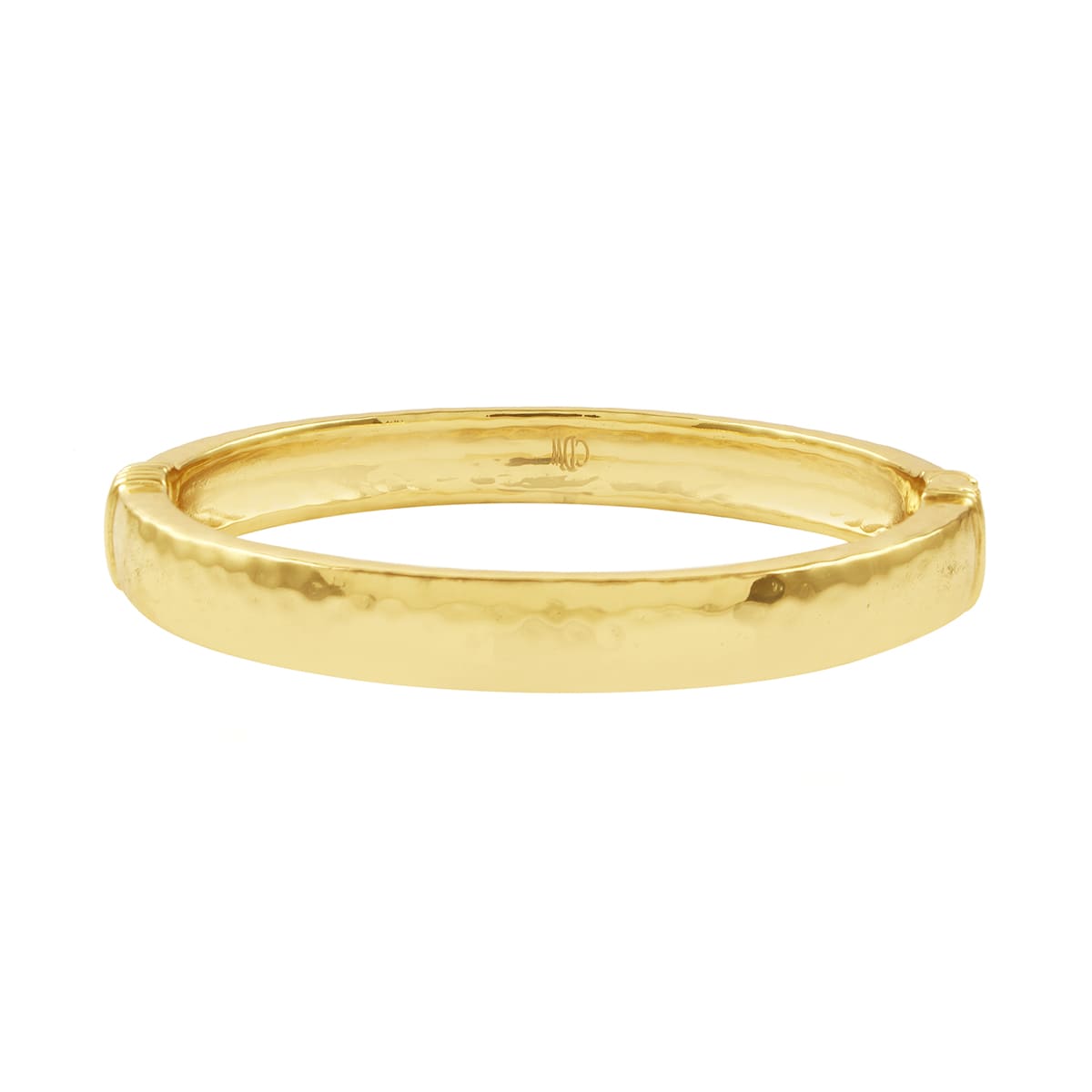Capucine de Wulf “Cleopatra” Oval Hinged Bangle-Gold