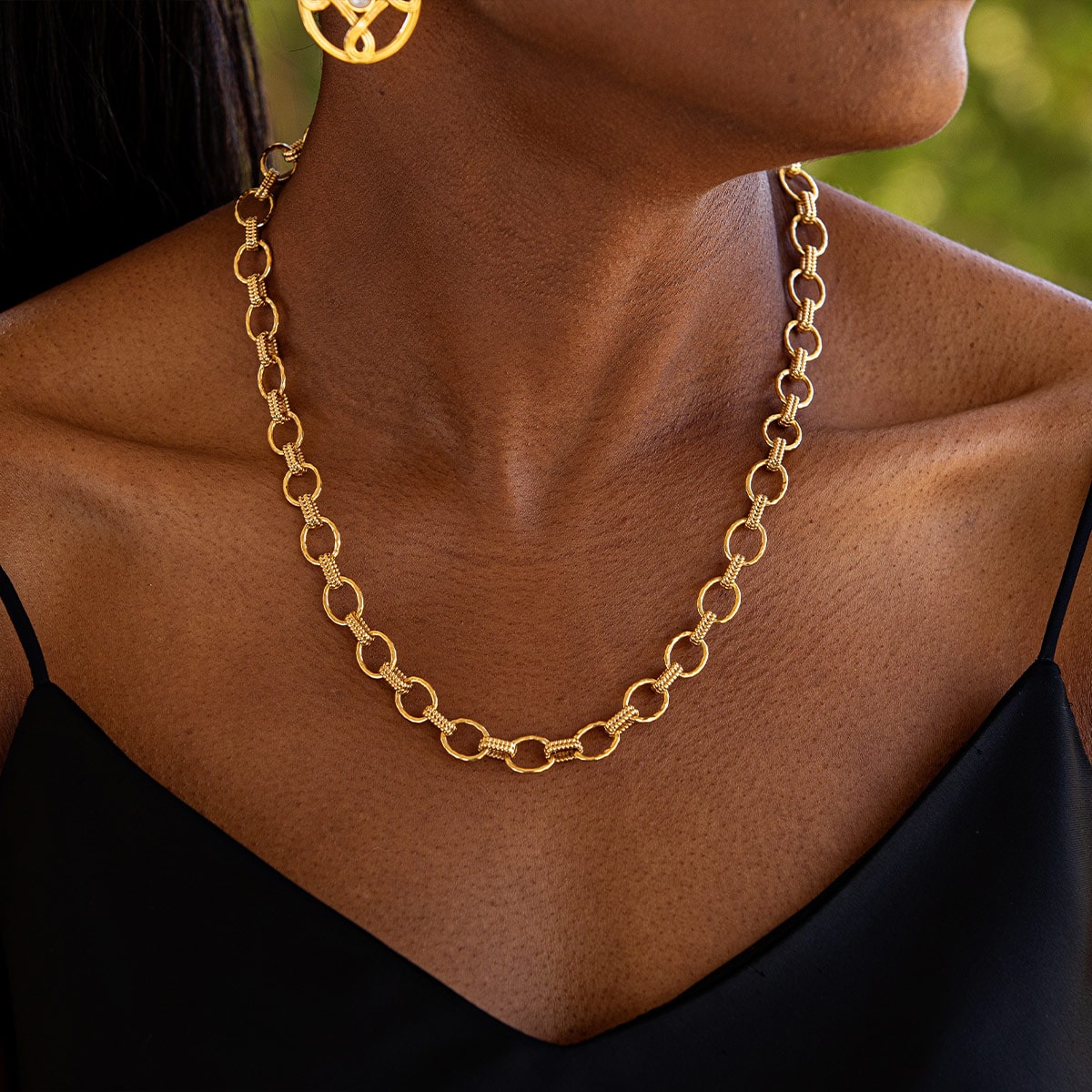 Capucine de Wulf Cleopatra Small Link Necklace-Gold