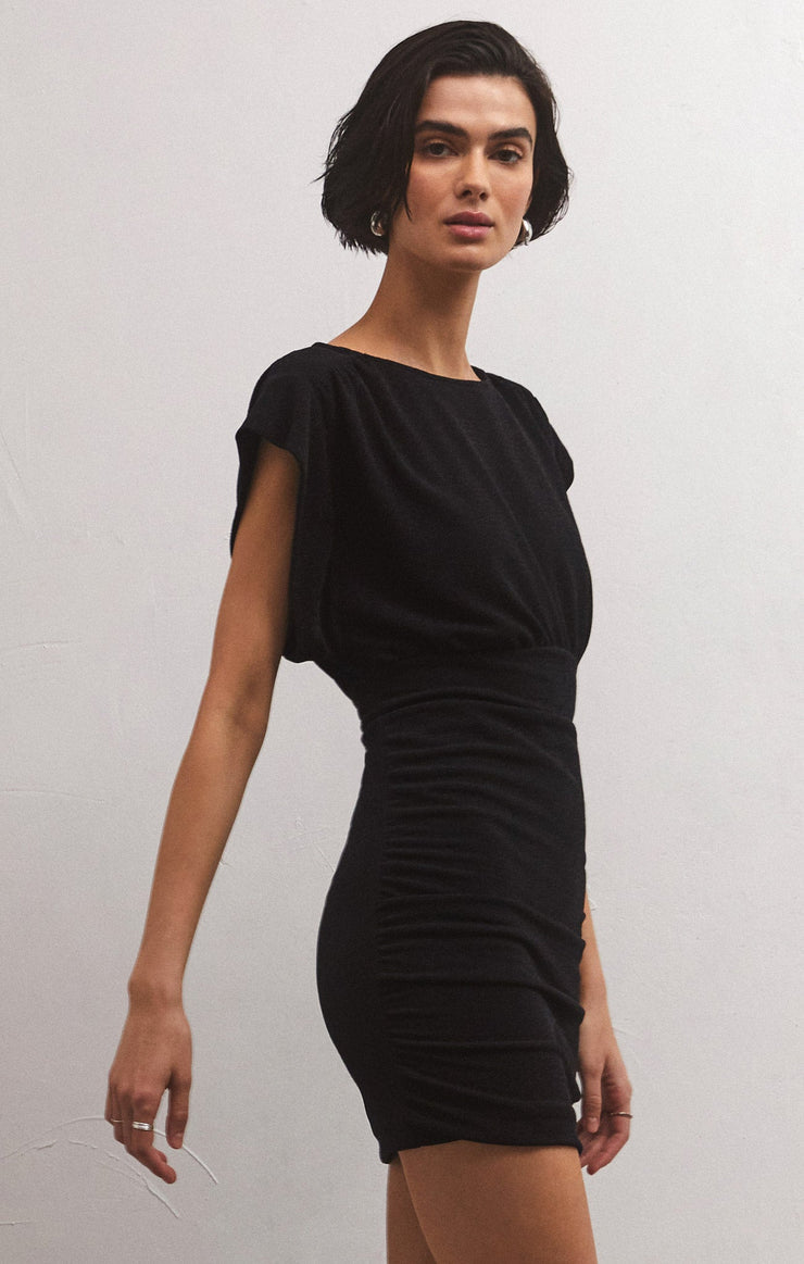 Z Supply Fantine Sparkle Dress-Black