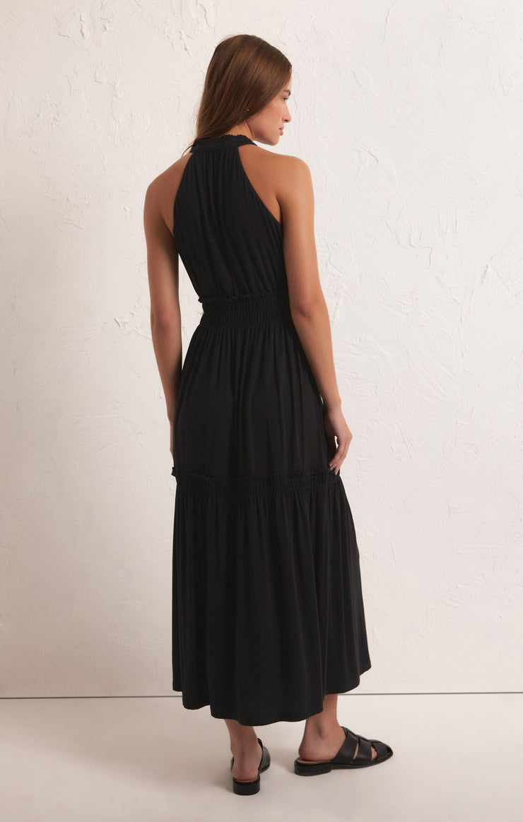 Z Supply Rhea Midi Dress-Black