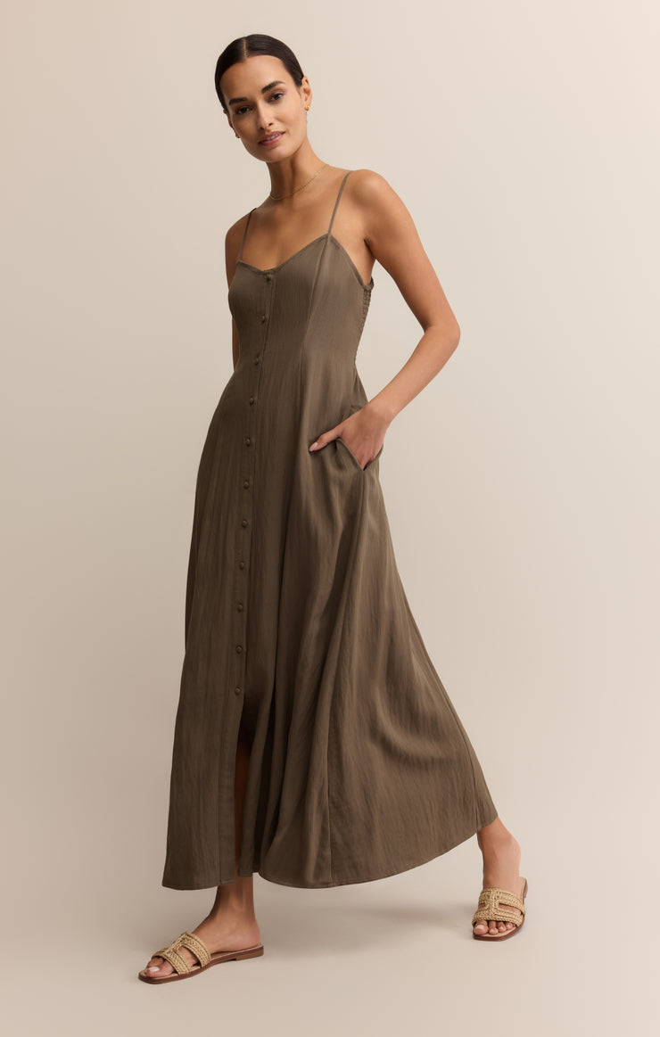 Z Supply Angel Eyes Midi Dress-Tiki