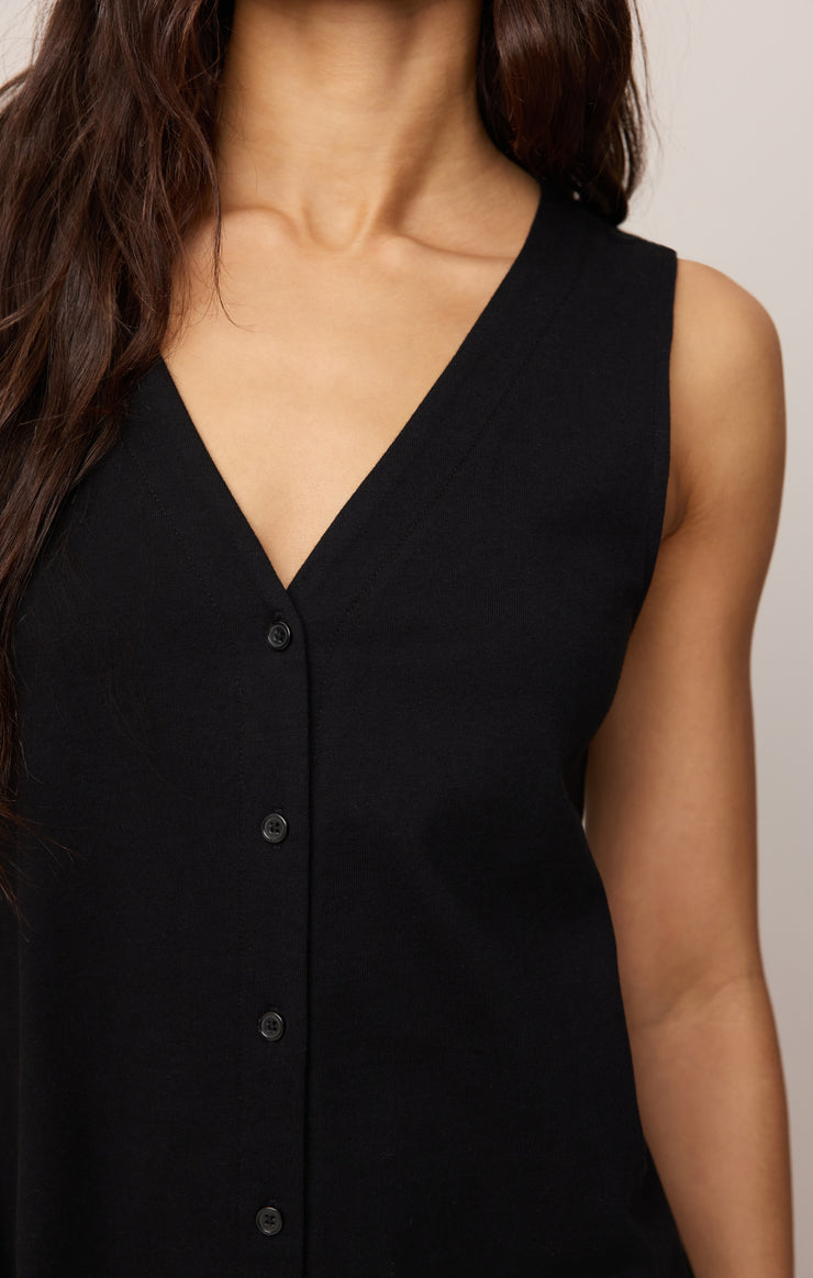 Z Supply Solace Mini Dress- True Black