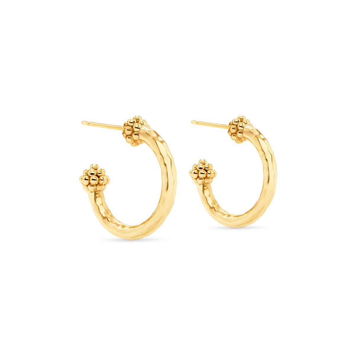 Capucine de Wulf “Berry Slice” Small Hoop Earrings-Gold