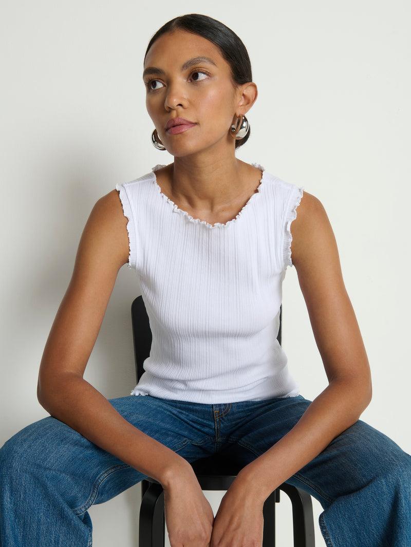 Nation LTD “Zella” Tank - White