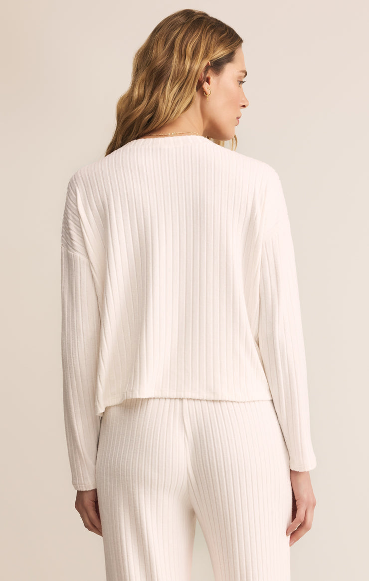 Z Supply Mara L/S Knit Cardigan- Vanilla Ice