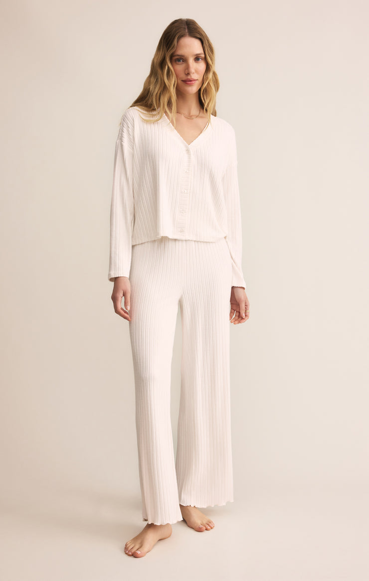 Z Supply Mara L/S Knit Cardigan- Vanilla Ice