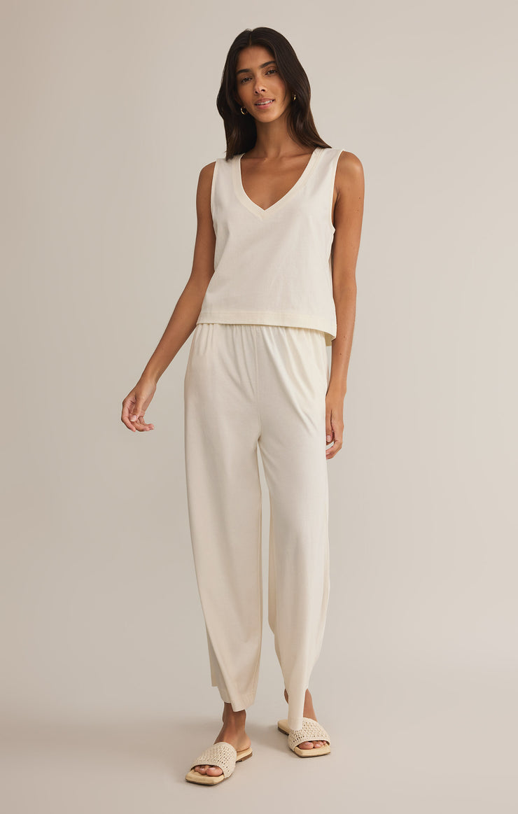 Z Supply Scout Jersey Flare Pant - Sea Salt