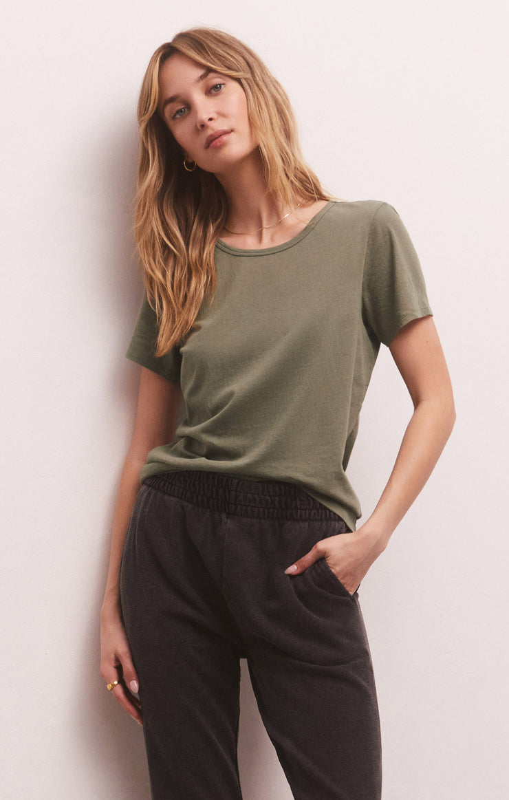 Z Supply Classic SS Tee- Evergreen
