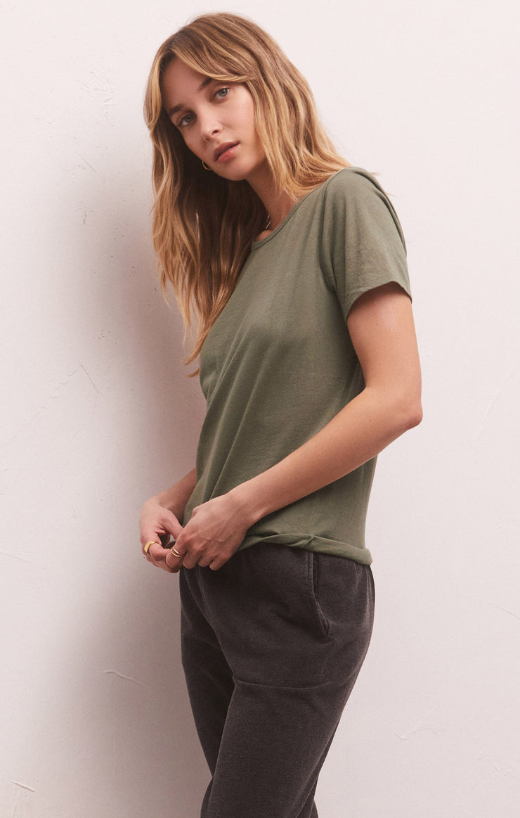 Z Supply Classic SS Tee- Evergreen