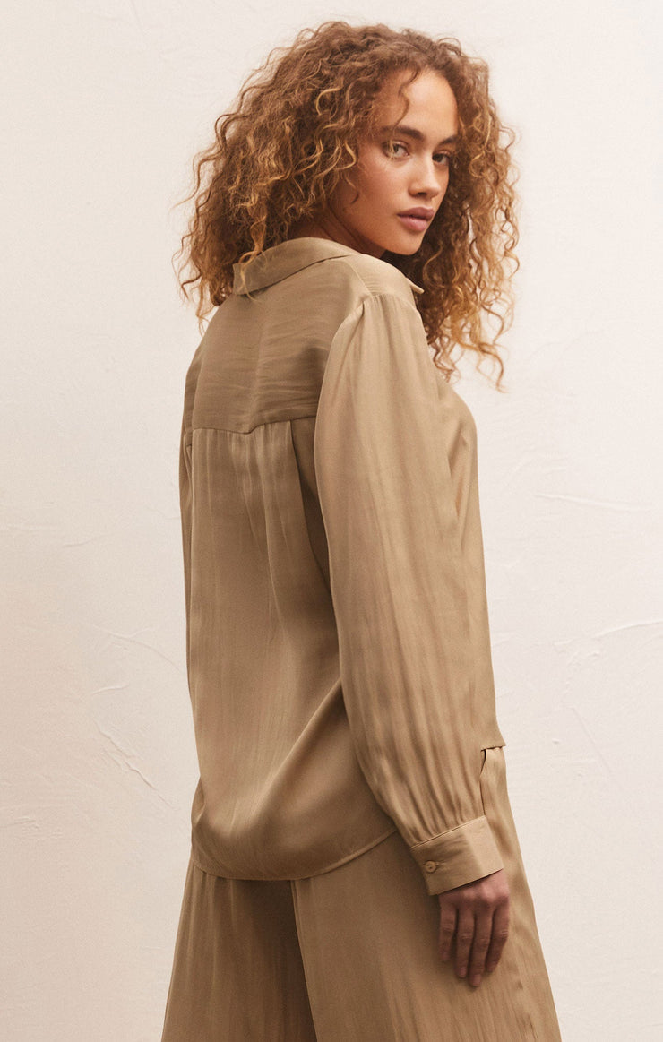 Z Supply Lux Sheen Top-Rattan