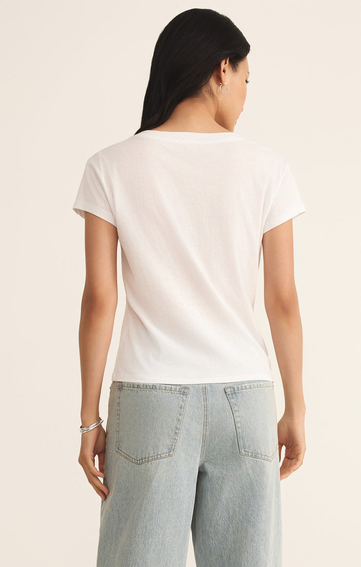 Z Supply Modern V-Neck Tee - White