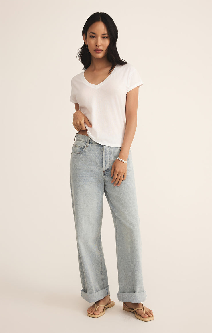 Z Supply Modern V-Neck Tee - White