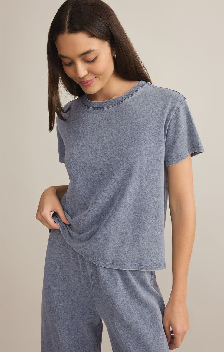 Z Supply Go To Tee - Medium Indigo