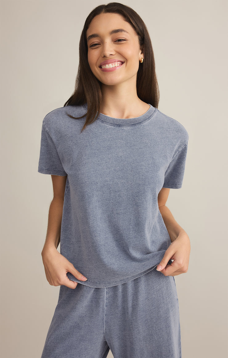 Z Supply Go To Tee - Medium Indigo