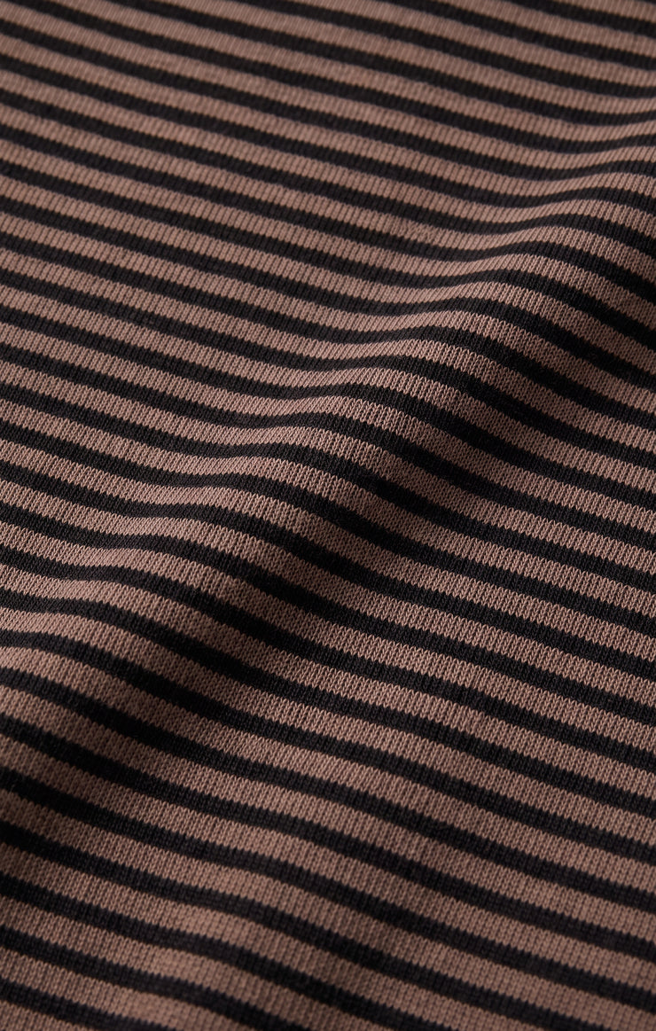 Z Supply Freida Striped Tee-Wild Mushroom