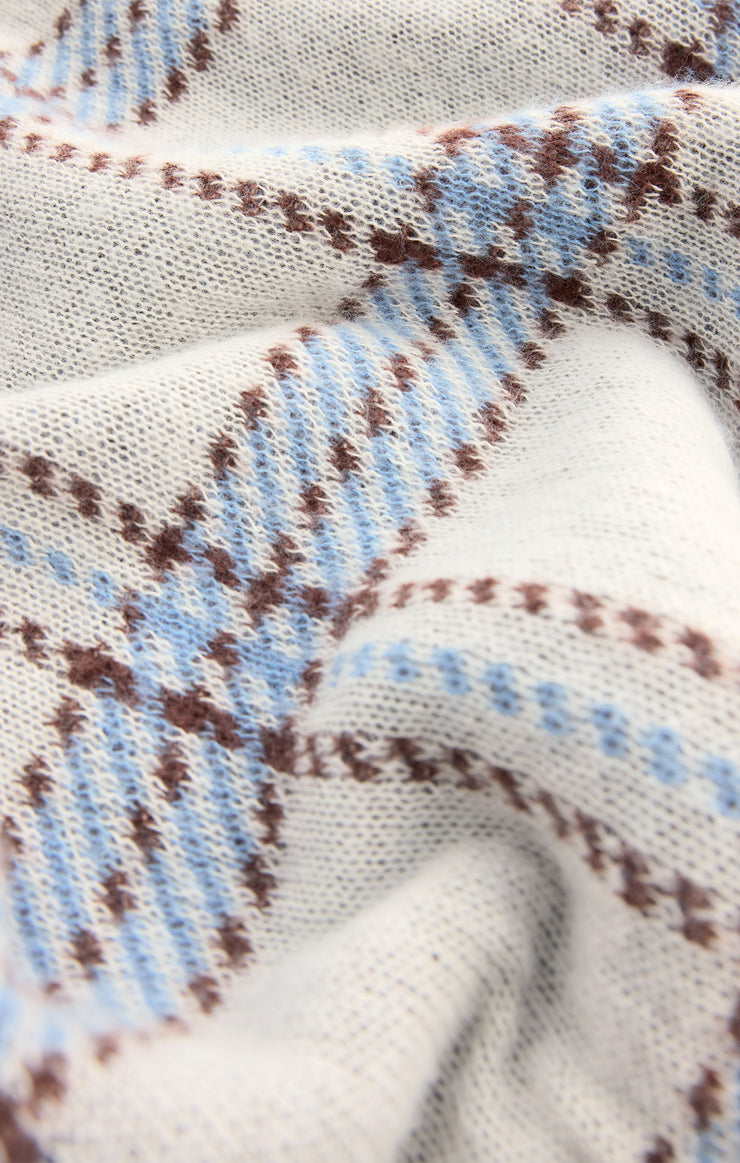 Z Supply Junction Plaid Sweater - Natural
