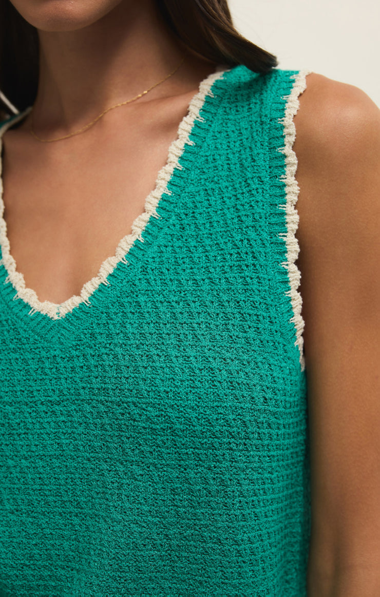 Z Supply Yesenia Whipstitch Tank-La Palma