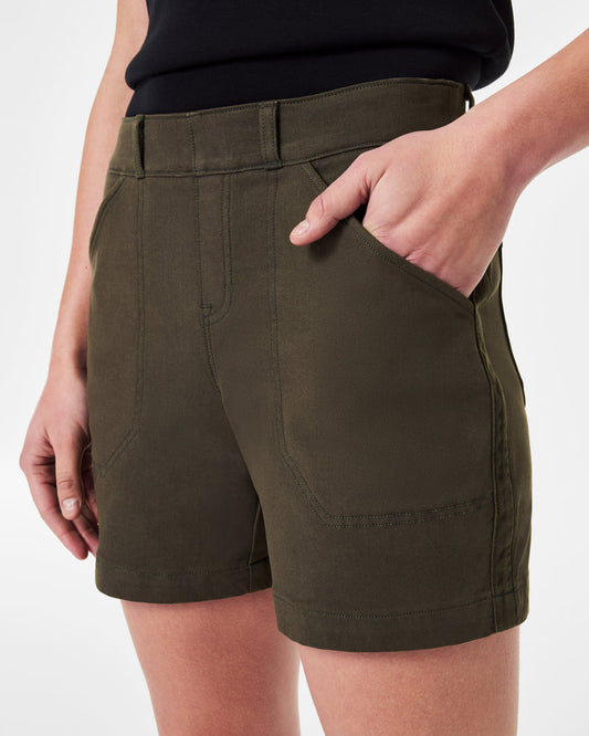 Spanx Twill Short-Pine