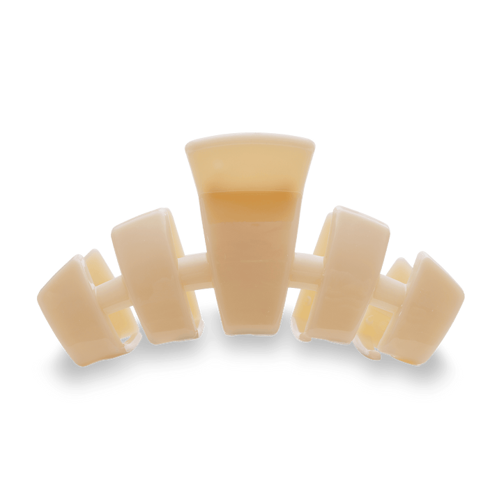 Teleties Classic Tiny Claw Hairclip-Almond Beige