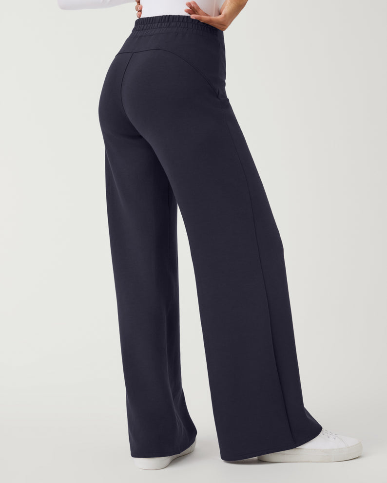 Spanx AirEssentials Wide Leg Pant-Very Black