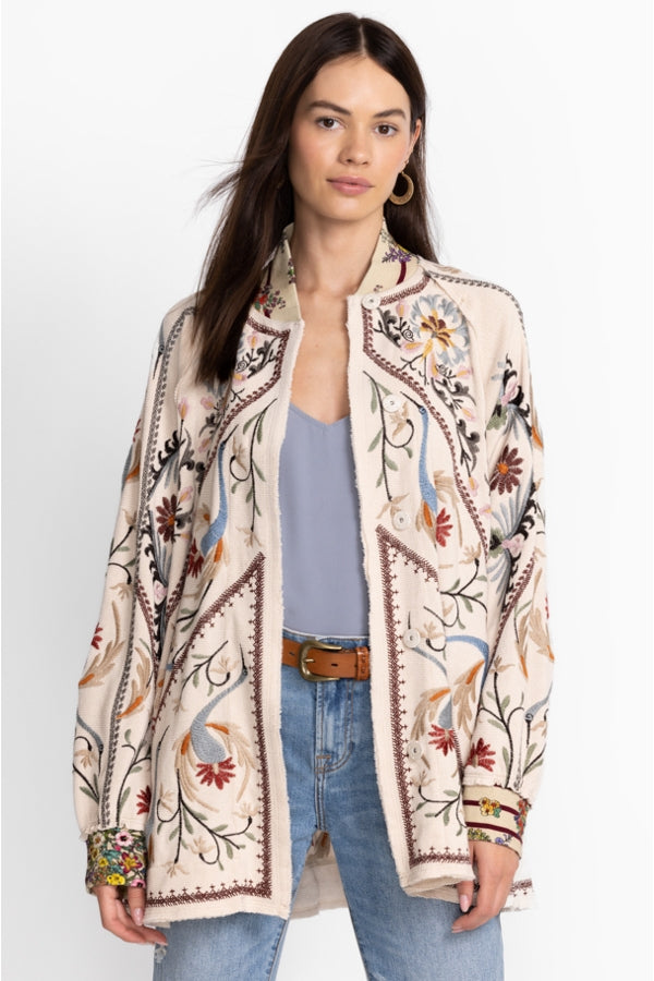 Johnny Was Gaia Jacket-Ecru