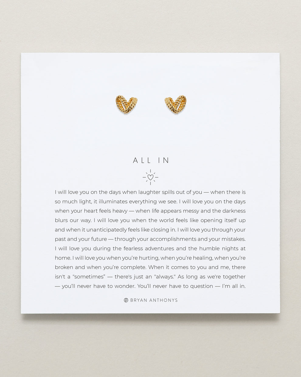 Bryan Anthonys "All In" Earrings-Gold