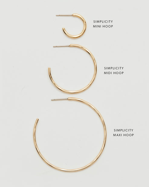 Bryan Anthonys "Simplicity" Maxi Hoops-Silver
