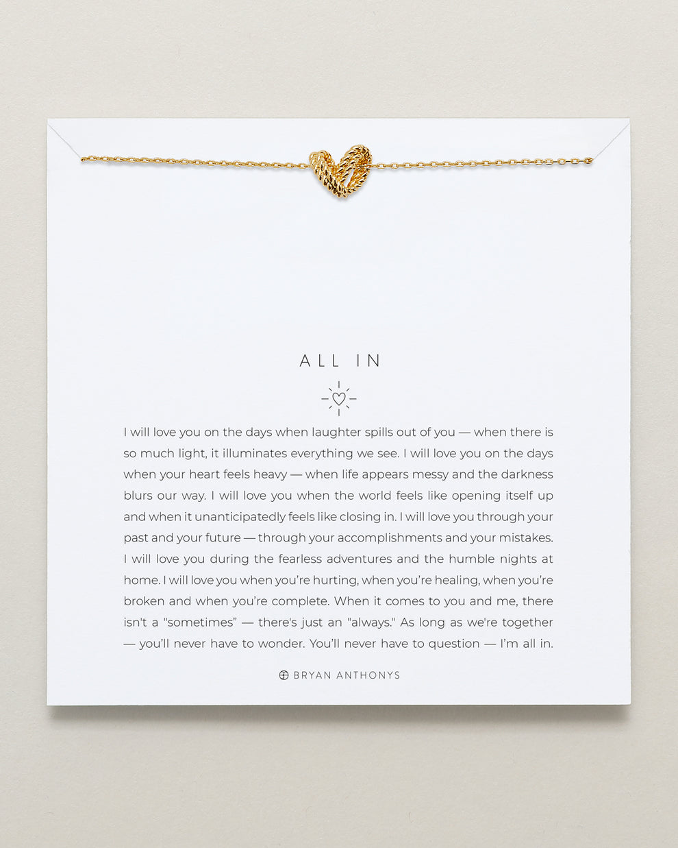 Bryan Anthonys "All In" Necklace-Gold