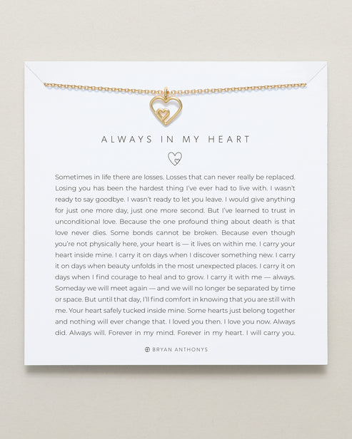 Bryan Anthonys "Always in My Heart" Necklace-Gold