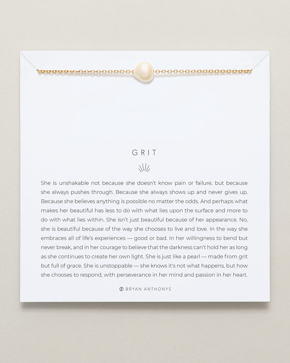 Bryan Anthonys "Grit" Pearl Necklace-Gold