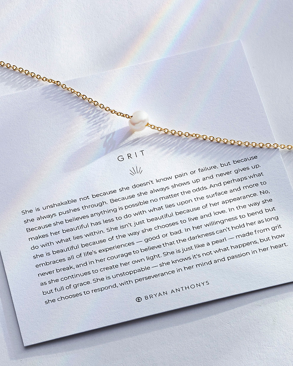 Bryan Anthonys "Grit" Pearl Necklace-Gold