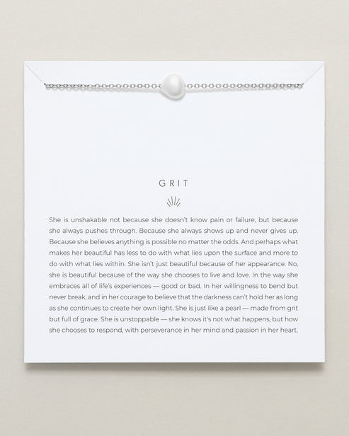 Bryan Anthonys "Grit" Pearl Necklace-Silver