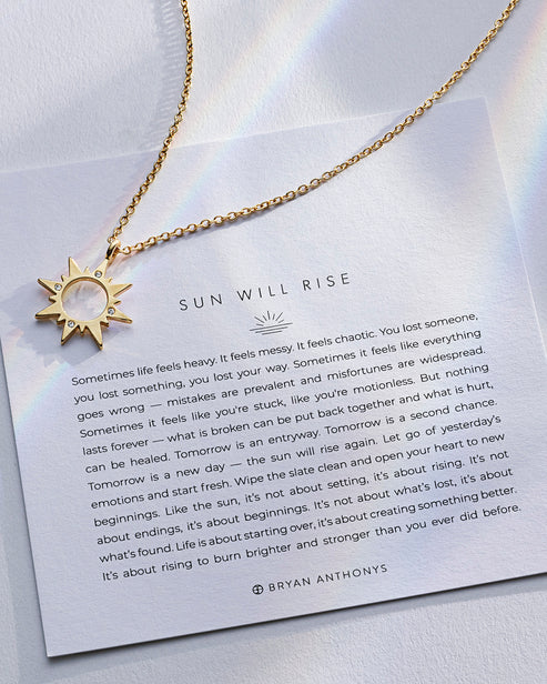 Bryan Anthonys "Sun Will Rise" Necklace-Gold
